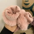 thumbnail image 5 of Chic Plush Cuff Winter Gloves, Winter Gloves for Women With Faux Fur Cuff Touch Screen, for Outdoor Driving,Ladies Gift, 5 of 7