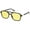 Black/Yellow, variant on Retro Aviator Sunglasses,Trendy Rectangle Womens Mens Shades Glasses Tortoise Frame Mother's Day Gift