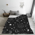 thumbnail image 5 of Honeii Space Galaxy Print Fleece Blanket - Throw Blanket for Bed, Sofa, Couch, Camping, and Travel , Microplush Ultra Soft Warm Blanket-60"x50", 5 of 7