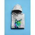 thumbnail image 3 of Rainbow Lynx Hoodie Women -Rose Khan Designs, Female Large, 3 of 4