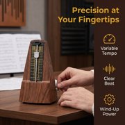 Mechanical Metronome with Wood Grain Finish – High Precision for Piano & Guitar