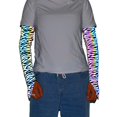 thumbnail image 2 of New Women's Gradient Printed Off Shoulder Short Sleeved Casual T Shirt, 2 of 4