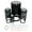 Black, variant on Balloon Party Birthday Outline Self-Inking Rubber Stamp Ink Stamper - Dry Pad (No Ink) - Mini 1/2 Inch