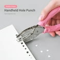thumbnail image 4 of tenwin Handheld One-Hole Punch Single Hole Puncher Heavy Duty 8 Sheet Capacity for Binder Notebook Craft Paper Greeting Cards Scrapbook, 4 of 7