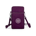 thumbnail image 3 of LAVA Small Crossbody Purse Waterproof Cell Phone Wallet with Shoulder Strap Mini Nylon Bags (Purple), 3 of 8