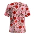 thumbnail image 6 of Xuyuer Valentine's Day Women's Tshirts Holiday Party Funny Costume 3D Print Funny Tuxedo Graphic Novelty Short Sleeve Crewneck Shirt Circus Costume Showman T-Shirts, 6 of 9
