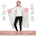 thumbnail image 4 of Best Daughter Ever Fleece Wearable Blanket Hoodie - Daughter Gift from Mom, Gifts for Daughter, Mother Daughter Gift - Gifts for Daughter for Christmas, Daughter Birthday Gifts Ideas, 4 of 6