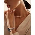 thumbnail image 5 of TOYOUTHS Bling Metal Band Compatible with Apple Watch Band 40/44/45/38/41/42/46/49mm Women, Dressy Sparkle Diamond Camellia Bracelet Luxury Strap for iWatch SE Series 10/9/8/7/6/5/4/3/2/1/Ultra, 5 of 6