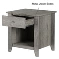 thumbnail image 3 of Somerset Home Single Drawer End Table Nightstand (Gray Woodgrain), 3 of 8