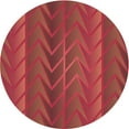 thumbnail image 1 of Ahgly Company Indoor Round Patterned Crimson Red Area Rugs, 4' Round, 1 of 6