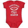 thumbnail image 3 of Inktastic Handpicked for Earth by My Mimi in Heaven with Angel Wings Boys or Girls Baby Bodysuit, 3 of 5