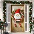 thumbnail image 1 of hengsof Christmas Door Cover Banner Decorations Santa Claus Door Cover Holiday Wall Backdrop for Winter Front Porch Banners Indoor Outdoor Christmas Party Decor 35x71 inch, 1 of 6