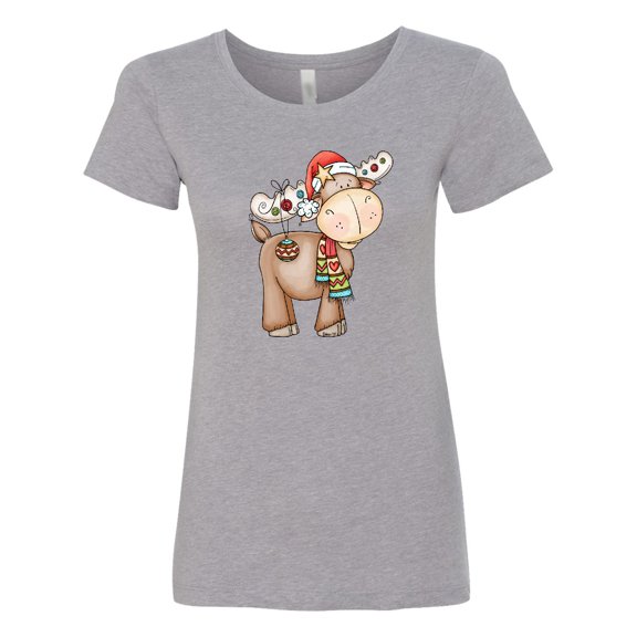 Inktastic Christmas Molly Moose Women's T-Shirt