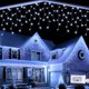 thumbnail image 1 of Luces navideñas Lomotech con forma de carámbano, 10 m, 8 modos, impermeables, color blanco, 1 of 7