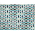 thumbnail image 2 of Zelouf Print On Cdc  , Sewing, DIY, Crafts Fabric by the Yard, 471 Teal/citrus, 1 Yard, 2 of 2
