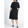 thumbnail image 2 of ELOQUII Women's Plus Size Cross Front Flutter Sleeve Dress, 2 of 3