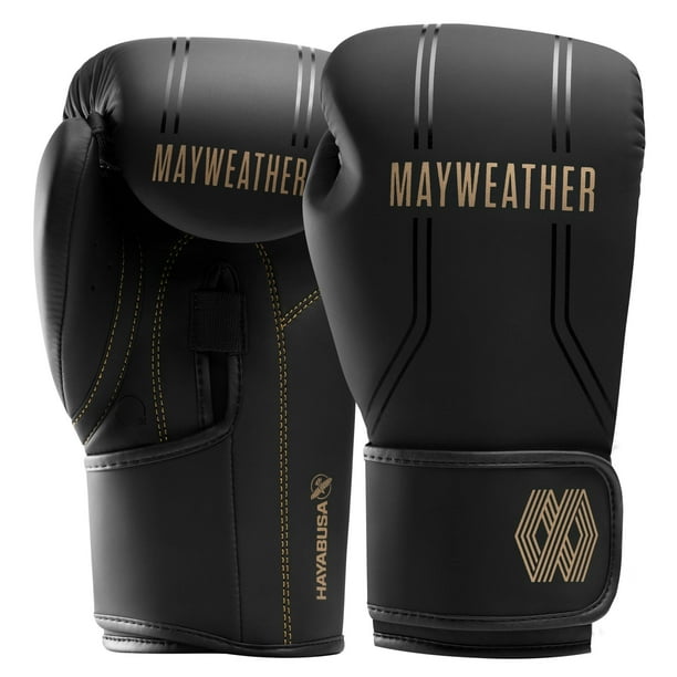 Guantes de boxeo Hayabusa Mayweather Contender 14 oz negro/dorado