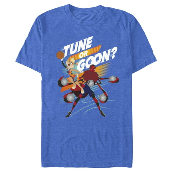 Men's Space Jam: A New Legacy Tune or Goon?  Graphic Tee Royal Blue Heather Medium