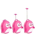 thumbnail image 3 of boppi Tiny Trekker Luggage Case - PENGUIN - Pink, 3 of 5