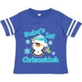thumbnail image 3 of Inktastic Baby's 1st Chrismukkah with Cute Baby Penguin and Snowflakes Boys or Girls Toddler T-Shirt, 3 of 5