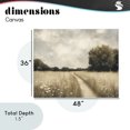 thumbnail image 4 of Stupell Industries Traditional Journey Through Wildflowers in Meadow Canvas Art, 48 x 36, by Creative Studio, 4 of 8