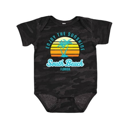 

Inktastic Summer Enjoy the Sunshine South Beach Florida in Blue Gift Baby Boy or Baby Girl Bodysuit