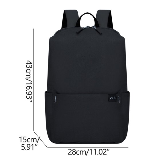 Zmeidao Adult Solid Color Small Backpack Men And Women Style Schoolbag Lightweight Schoolbag