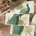 thumbnail image 4 of 3Pcs/Set Retro Peacock Rub on Transfers for Furniture and Crafts 12x6 Inch Peacock Furniture Decals Decor Leaf Transfer Stickers with 1pc Scraper for Scrapbook Window DIY Home Decor, 4 of 7