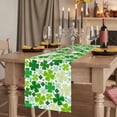thumbnail image 2 of Table Runners 90 Inches Long Dress Scarves, St. Patrick's Day Farmhouse Coffee/Dining/Kitchen Table Runner for Living Room, Lucky Shamrocks Spring Leaves Botanical 13x90 Inch, 2 of 9