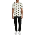 thumbnail image 2 of WeSC Men's Max Happy AOP Graphic Tee Shirt, Sizes XS-2XL, Mens T-Shirts, 2 of 5
