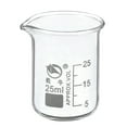 thumbnail image 1 of Unique Bargains 25ml Low Form Glass Beaker, 3.3 Borosilicate Graduated Lab Measuring Cups, 1 of 1