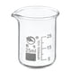 thumbnail image 1 of Uxcell vaso de precipitados de vidrio de baja forma de 25 ml, tazas de medición graduadas de borosilicato 3.3, 1 of 5