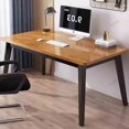thumbnail image 2 of Monitor Wooden Office Desks Multifunctional Keyboard Laptop Meeting Office Desks Standing Conference Scrivania Room Furnitures My Lux Decor Round, 2 of 30