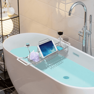 Bathroom Marble Bathtub Rack Adjustable Gold/ Silver Stainless