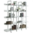 thumbnail image 3 of 5-Tiers Open Bookcase, Industrial Style Book Case with Metal Frame for Living Room Office Grey, 3 of 8