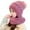 Hot Pink, variant on HomeGardon Winter Beanie Hat Integrated Ear Protection Windproof Scarf 1 Winter Warm Knitted Hat Scarf