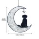 thumbnail image 2 of Ganfancp Perro Decoración Vidrieras Suncatchers Ventana Colgante Pared Arte Tonos Diseño Moderno Casa Jardín Suncatcher Amantes de Los Perros para Halloween Decoración Rebajas Flash Deals 1X Colgante, 2 of 7