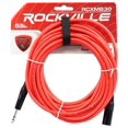 thumbnail image 5 of 2 Rockville 30' Male REAN XLR to 1/4'' TRS Balanced Cable (Red and Blue), 5 of 5
