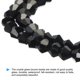 thumbnail image 3 of Uxcell 1600Pcs 4mm Cuentas de Vidrio Bicone Pequeñas Facetadas Negras, 3 of 6