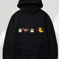 thumbnail image 2 of Cinolinkintera Men's Cotton Hoodie Horror Halloween Pacman Halloween Hoodies-Man's Halloween Hoodies, Halloween Pumpkins Print Casual Relaxed Soft Knit Pullover Hoodie Sweatshirt, 2 of 9