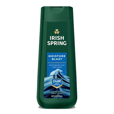 Irish Spring Mens Body Wash, Moisture Blast Body Wash for Men, All Skin Types, 20 fl oz Bottle