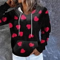thumbnail image 2 of Sudaderas con capucha y cuello vuelto para mujer, sudaderas con estampado de manga larga, suéteres, Tops con cordón Fridja  czfsfas5665, 2 of 6