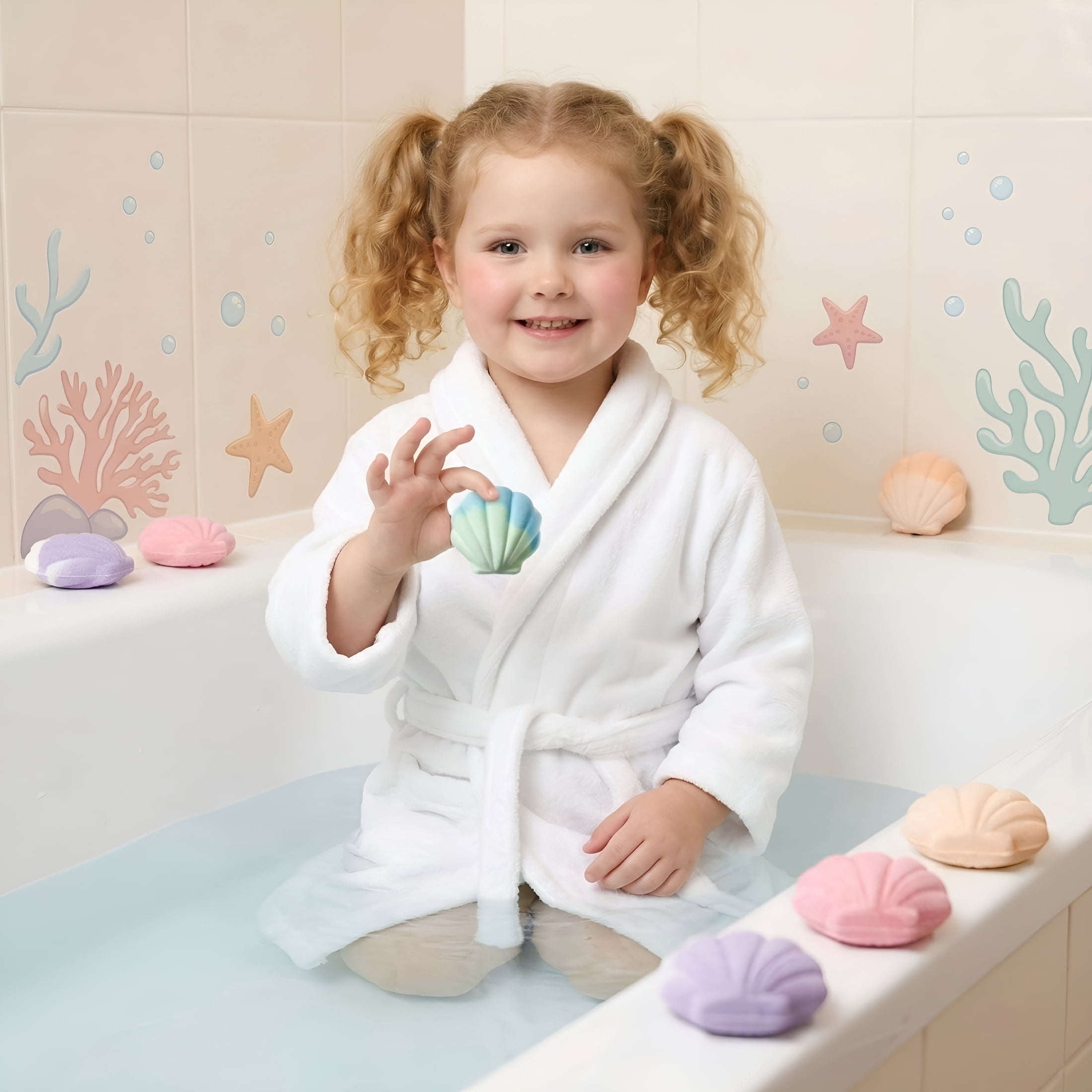 RAGUPEL Bath Bombs Gift for Kids 3+,Splashy Rainbow Hatching Bubbly Buddies,Natural Bubble Treasure Gift Set with Mega Bubbles&Surprise Inside 12 Pcs Toys,Easter Basket Stuffer