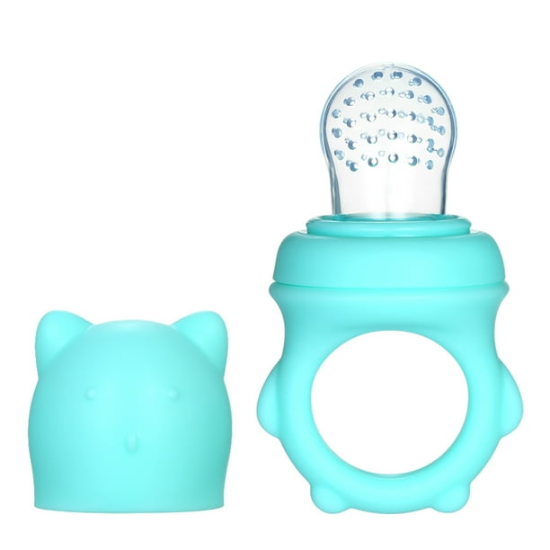 Alimentador de alimentos para bebés, alimentador de frutas y verduras frescas, chupete de silicona, mordedor, juguete para la dentición, tetina para bebés, niños pequeños, fácil de limpiar
