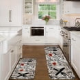 thumbnail image 4 of Vintage Printed Kitchen Rug Set, Non-Slip Flannel Mat for Bathroom Bedroom Door Laundry Room, 4 of 8