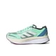 thumbnail image 1 of Zapatillas unisex Adizero Boston 11 12 blancas y negras cómodas de caña baja con placa de carbono para correr maratones, 1 of 4