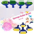 thumbnail image 5 of 30pcs Children Paintbrushes Washable Paint Brushes Sponge Painting Brush Set With Apron For Toddler, 5 of 5
