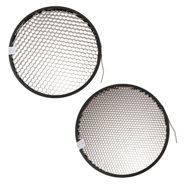 2 Unids 60 degree 40 degree Malla De Rejilla De De Para 7 Pulgadas Reflector Reflector Estándar Lámpara photoflash lamp Flash shamjiam Honeycomb Grid 7 pulgadas