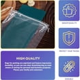 thumbnail image 4 of 100 Pack Clear Plastic Travel Shoe Bags 12" x 18" 2 mil /w Double Polyester Drawstrings, 4 of 7