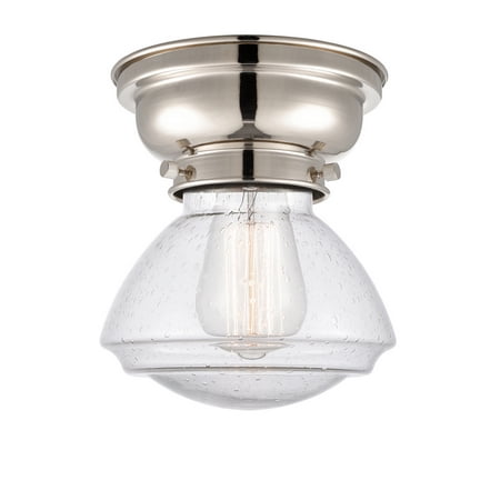 

Innovations 623-1F-PN-G324 Olean 1 Light 7 inch Flush Mount Polished Nickel